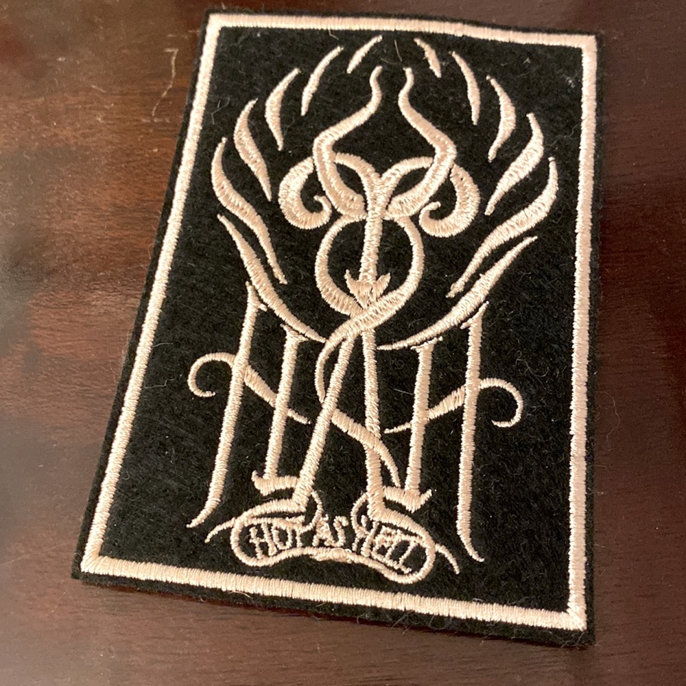 Hot as Hell HAH Lingerie Company Brand Logo Embroidered Iron On Stitched Patch